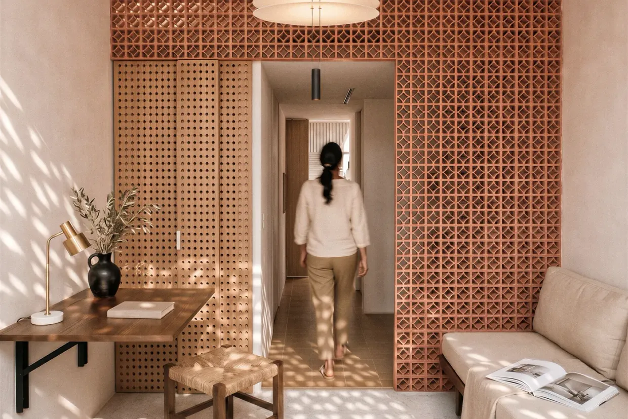 Interior del Studio Roma, remodelación de departamento por Atelier Cantera en la Colonia Roma